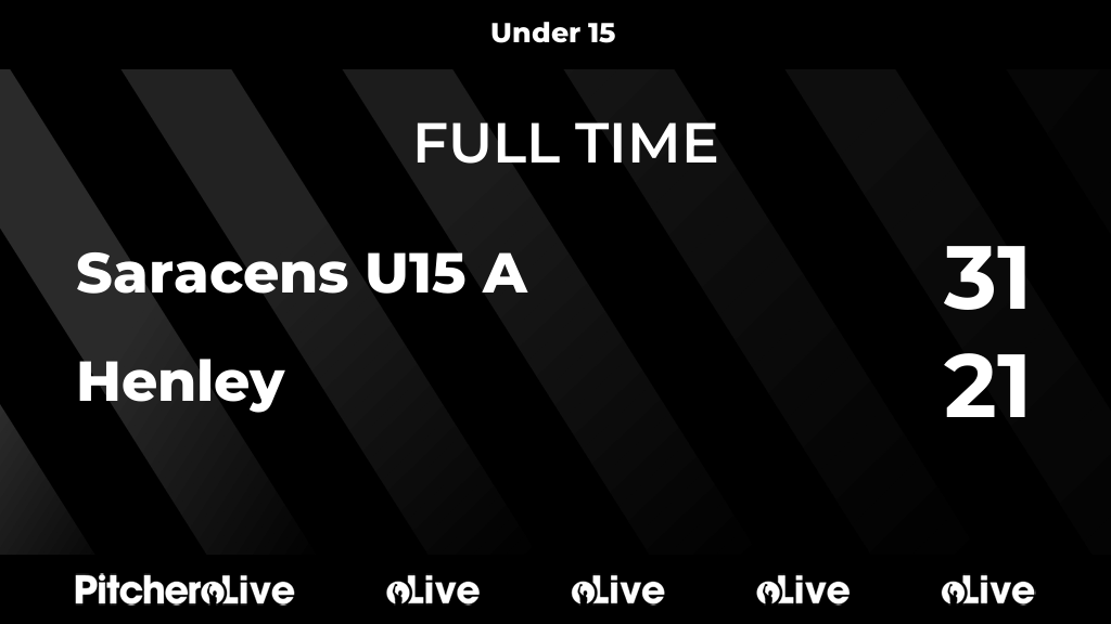 FULL TIME: Saracens U15 A 31 - 21 Henley
#SARHEN #Pitchero
saracensarfc.com/teams/167301/m…