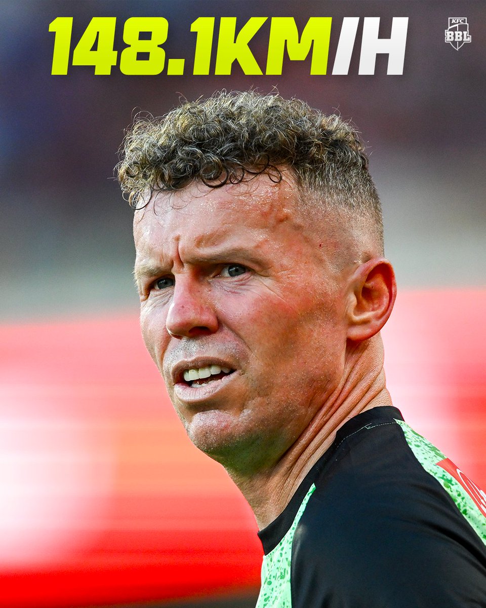 40-year-old Peter Siddle bowling 148.1km/h is wild 😅 #BBL14