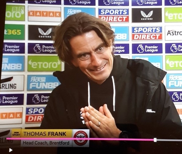rgt83's tweet photo. @FootballRamble Re. your chat about managers as Bond villains, I give you Thomas Frank. Case closed. https://t.co/FgjSFakQvS
