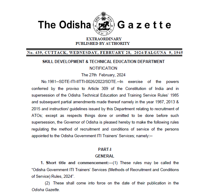 ODISHA ITI STAFF ASSOCIATION ,1963 tweet media