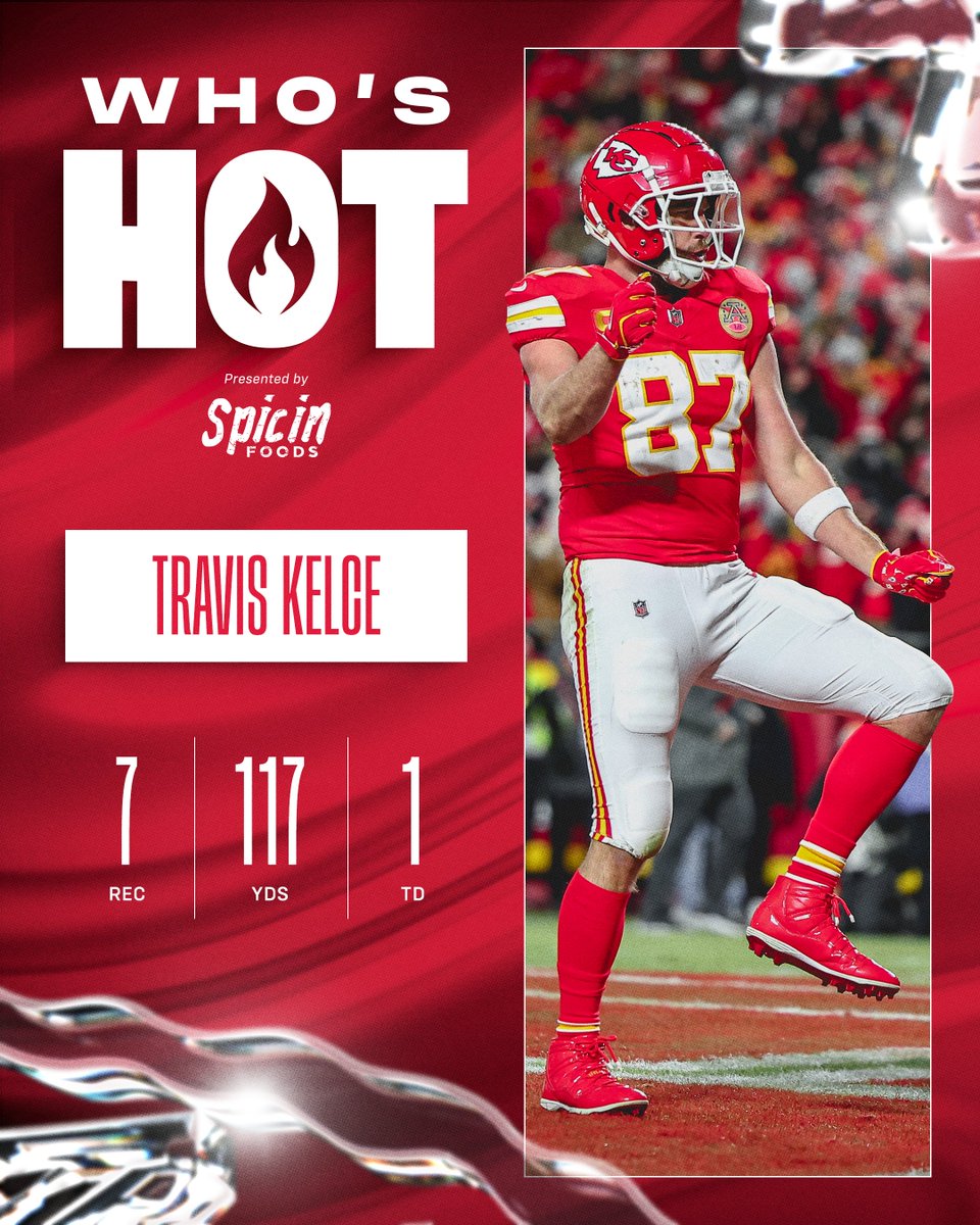 Chiefs's tweet image. Playoff Trav never gets old 😤