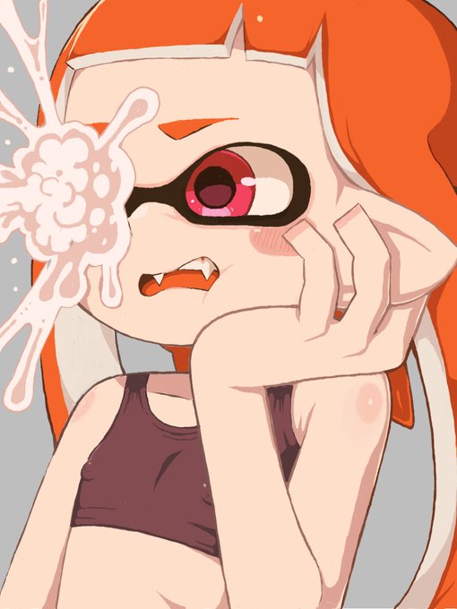 インクをかけられるイカちゃん41♥ 