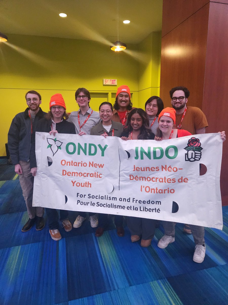 Had a fantastic day at <a href="/theONDY/">Ontario New Democratic Youth</a> Convention yesterday! Thank you for letting me be an honourary youth for the day! ✨️

Absolutely inspired by their passion, organizing, policies, and the future they envision for Ontario! The kids are alright! 😊🧡
