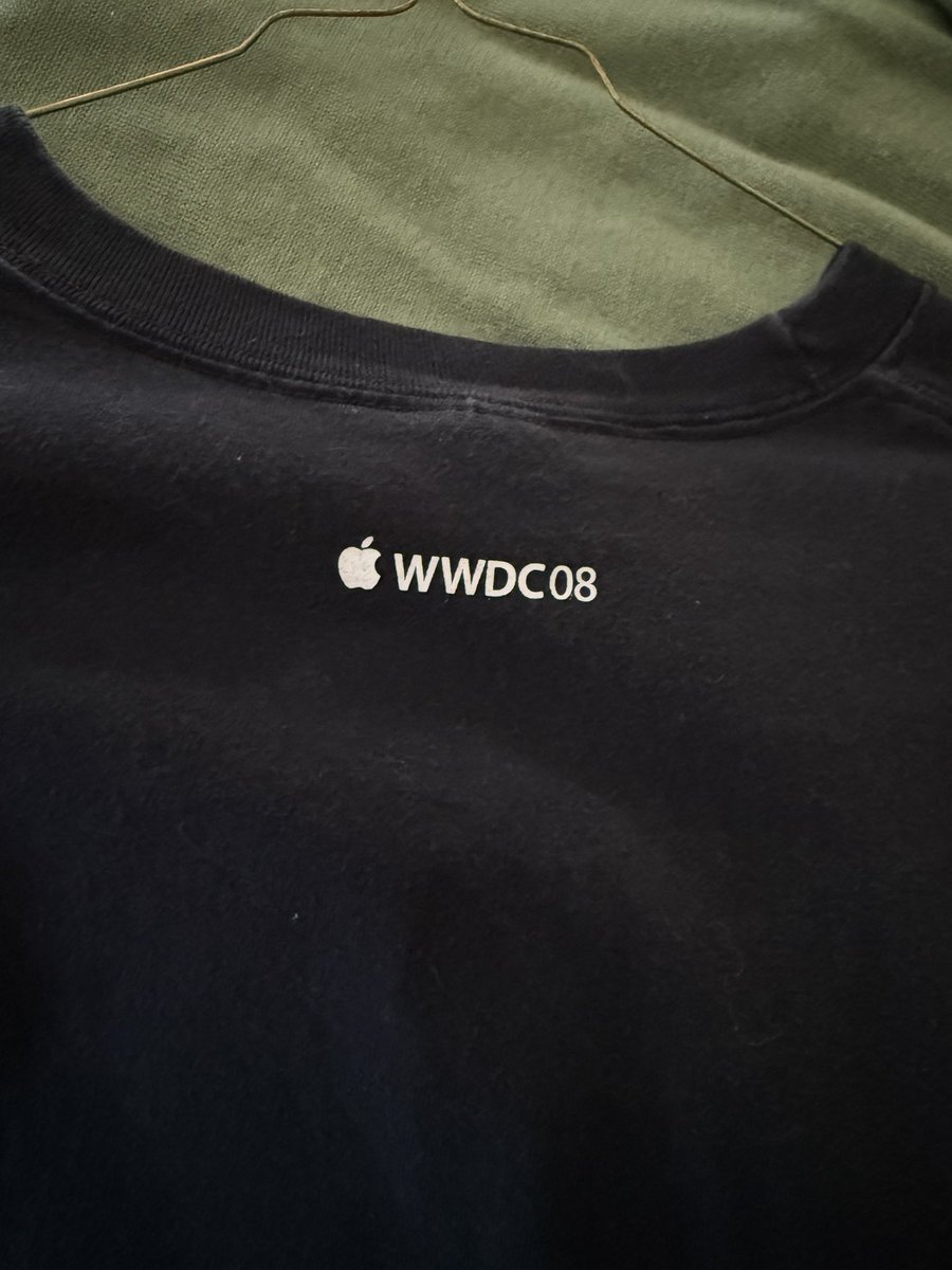 Cleaning out old shirts - that was a great #wwdc