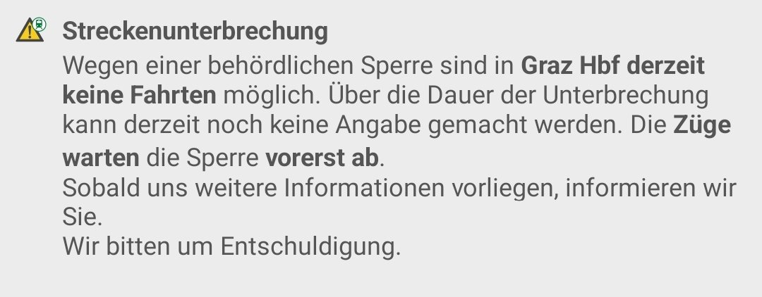 Schon wieder Bombendrohung in Graz Hbf 😟