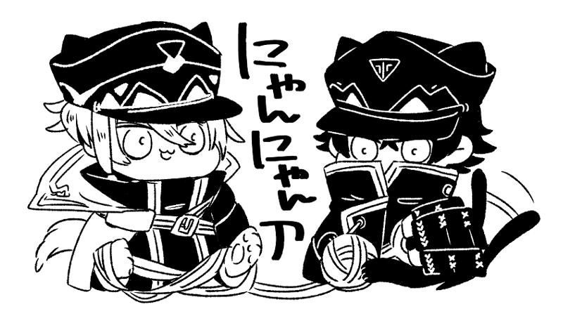 これはLINEスタンプみないだなって言いながらどんどん増えている猫の絵…耳としっぽなくしたら、何とかならんか… 