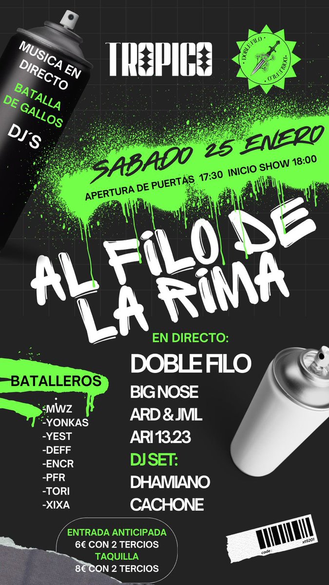 FuriusM's tweet photo. Volvemos a los escenarios, el primero del año, el primero de “Doble filo” el primero en el Trópico…. https://t.co/5ZFmwGwvRj