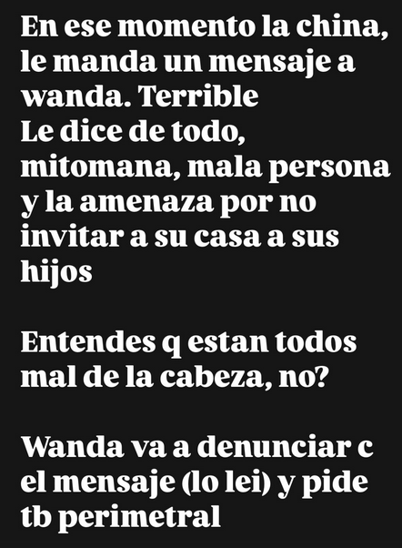 Pocoimportante's tweet photo. Lo caradura que es la Tatiana de La China Suarez (ojala y en el juicio, Wanda adjunte los mensajes, videos y fotos que le mandaba a Mauro en el 2021)... https://t.co/f1IfebpKM1
