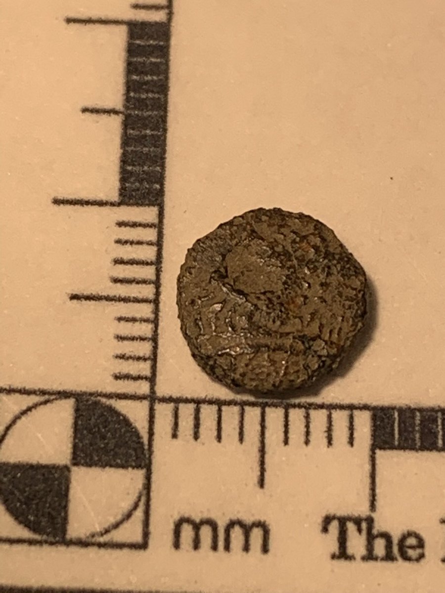 Sceatta's tweet photo. First trip of the year. Copper finger ring, first hammered of the year, a Roman grot, possibly a tiny Celtic coin, and a possible worked flint, https://t.co/pl85rg47Ri