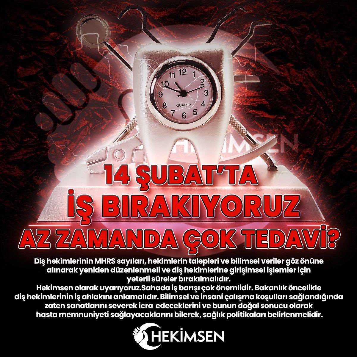 👉Popülist politikalar sebebiyle diş hekimlerinin zorlandığı  "az zamanda çok sayıda tedavi yapmak" diş hekimliğinin tabiatına aykırıdır. Hekimlik ticari bir iş değildir.
👉Primum non nocere" (Önce zarar verme) ilkesi, tıp etiğinin temellerinden biridir. Hekimler hastaları için