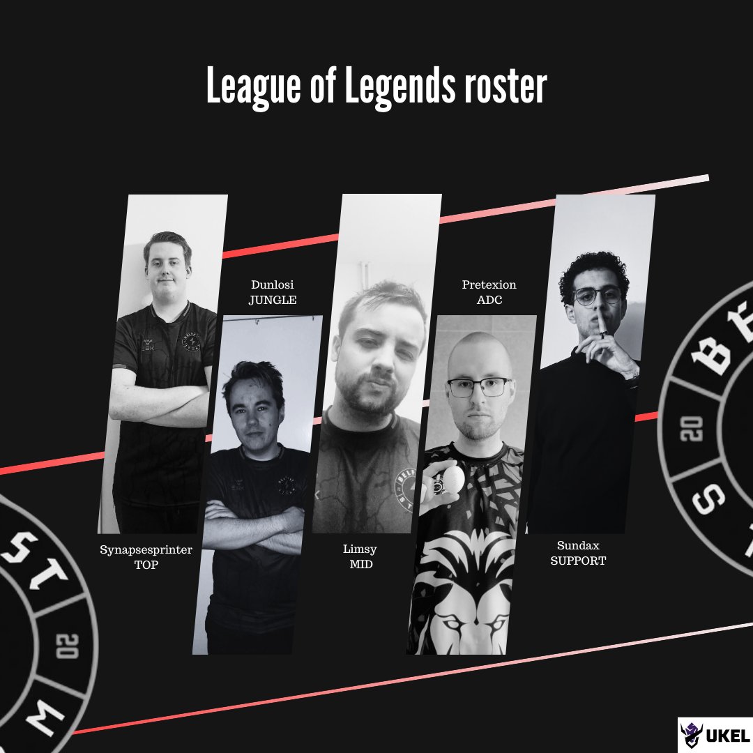 Belfaststorm's tweet image. 🔏 Locked in and ready to go! 

Please welcome our League of Legends roster for our upcoming @TheUKEL campaign! 

@SynapseSprinter 
Dunlosi
@Limsyxd 
@pretexion 
@bhlharoun 

See you all tomorrow night (game details to follow)