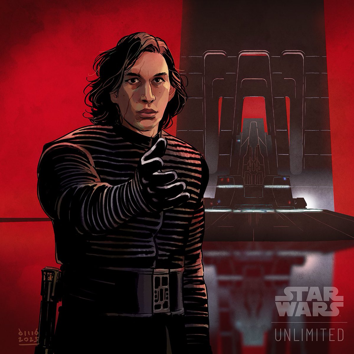 It’s time to let old things die. This is an alternate-art for Kylo Ren Sector Qualifier prize card 🏆🥇 #starwars #starwarsunlimited #fantasyflightgames