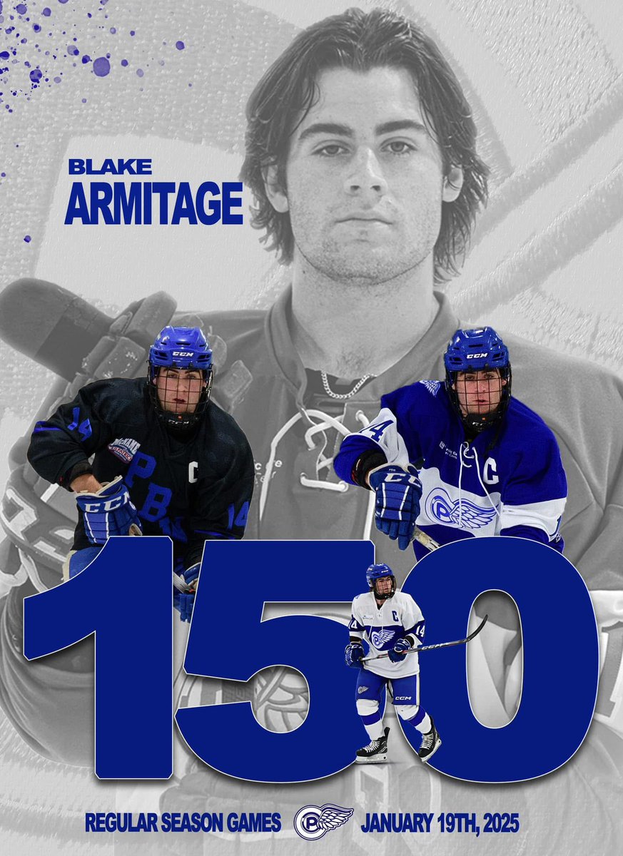 Shaun Armitage (@gladshockey) on Twitter photo ⚪️🔵 Blue Wings Milestone
Today marks 150 regular season games for Blake Armitage! Congratulations Blake!!
#bluewingsfamily #PBWMilestones #BleedBlue <a href="/PerthBlueWings/">Perth Blue Wings</a> <a href="/BlakeArmitage55/">Blake Armitage</a> ⚪️🔵 Blue Wings Milestone
Today marks 150 regular season games for Blake Armitage! Congratulations Blake!!
#bluewingsfamily #PBWMilestones #BleedBlue <a href="/PerthBlueWings/">Perth Blue Wings</a> <a href="/BlakeArmitage55/">Blake Armitage</a>
