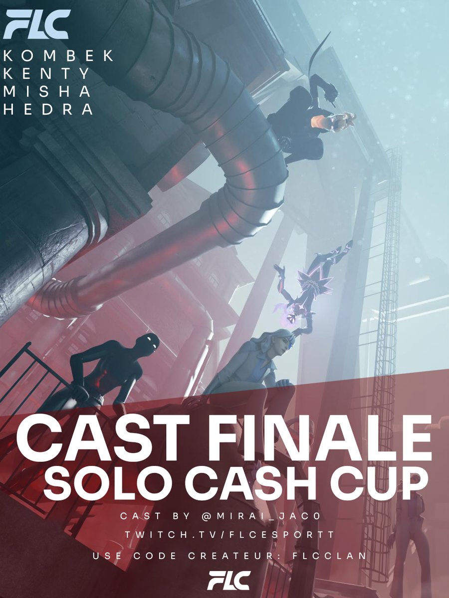 FLCclan_'s tweet image. EN DIRECT MAINTENANT : CAST FINALE - SOLO CASH CUP 🎥

- @kombekfn 
- @kentyfn_ 
- @MishaFNBR 
- @HedraFn 

Ils sont en action, et le tout est brillamment commenté par @Mirai_Jaco. 🔥

Regardez en live sur;
📺: Twitch.tv/FLCesportt

On vous attend, c'est le moment parfait pour…