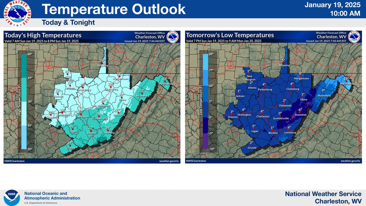 WVEMD's tweet photo. (2/2)
❄️ Snow: 3.5” to 4” expected in the lowlands with greater amounts in the mountains. 
🥶 Cold: Extremely cold with overnight temps below 0 in some areas. #WVwx 
@NWSCharlestonWV https://t.co/DBJ3917XQY https://t.co/vpjSDzfsxJ