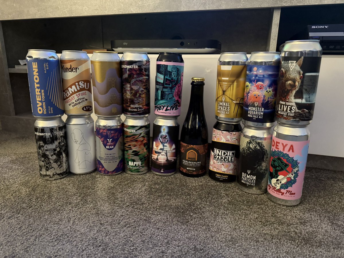 First beer delivery of the year from <a href="/UKBeerGarage/">The Beer Garage</a> 🍻