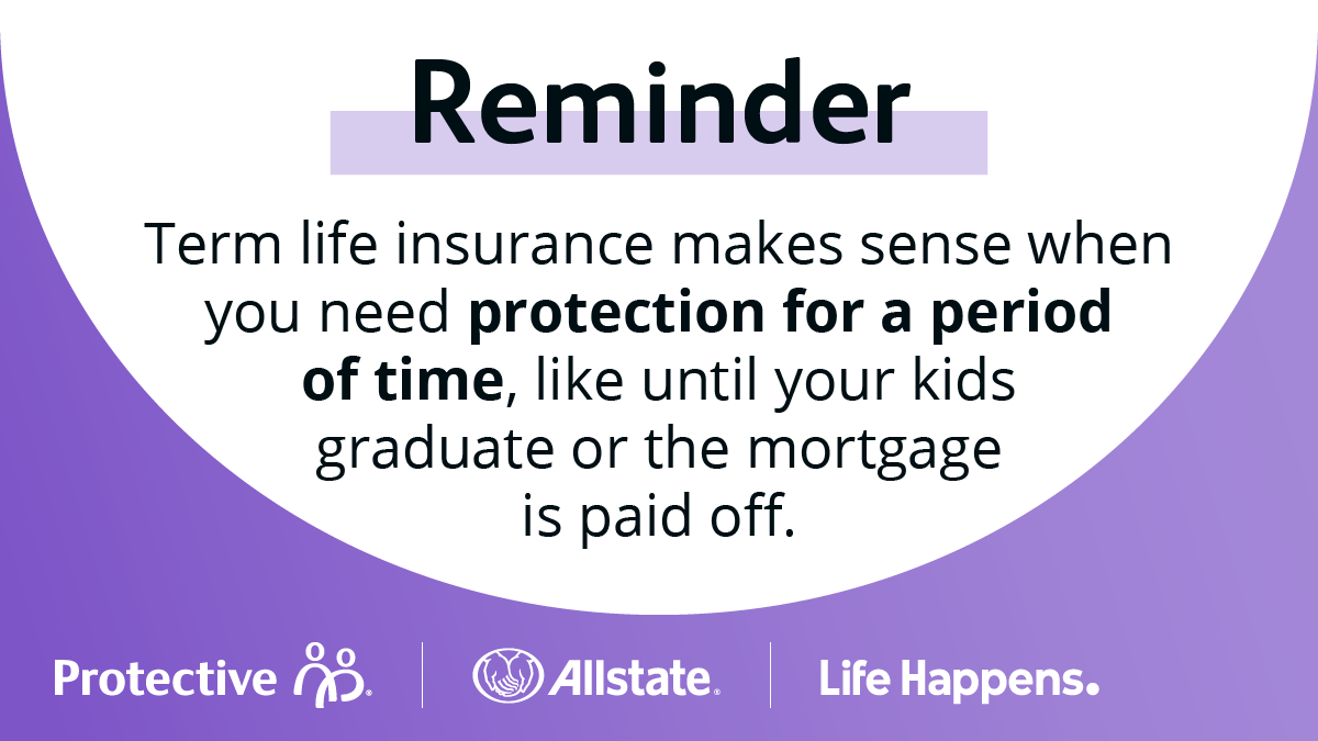 AllstateLV's tweet photo. Term insurance is a great option if you're looking for affordable coverage to help with temporary needs, but what about your long-term needs? Contact me to learn more about the benefits of converting. https://t.co/YRrJBeGqd4
