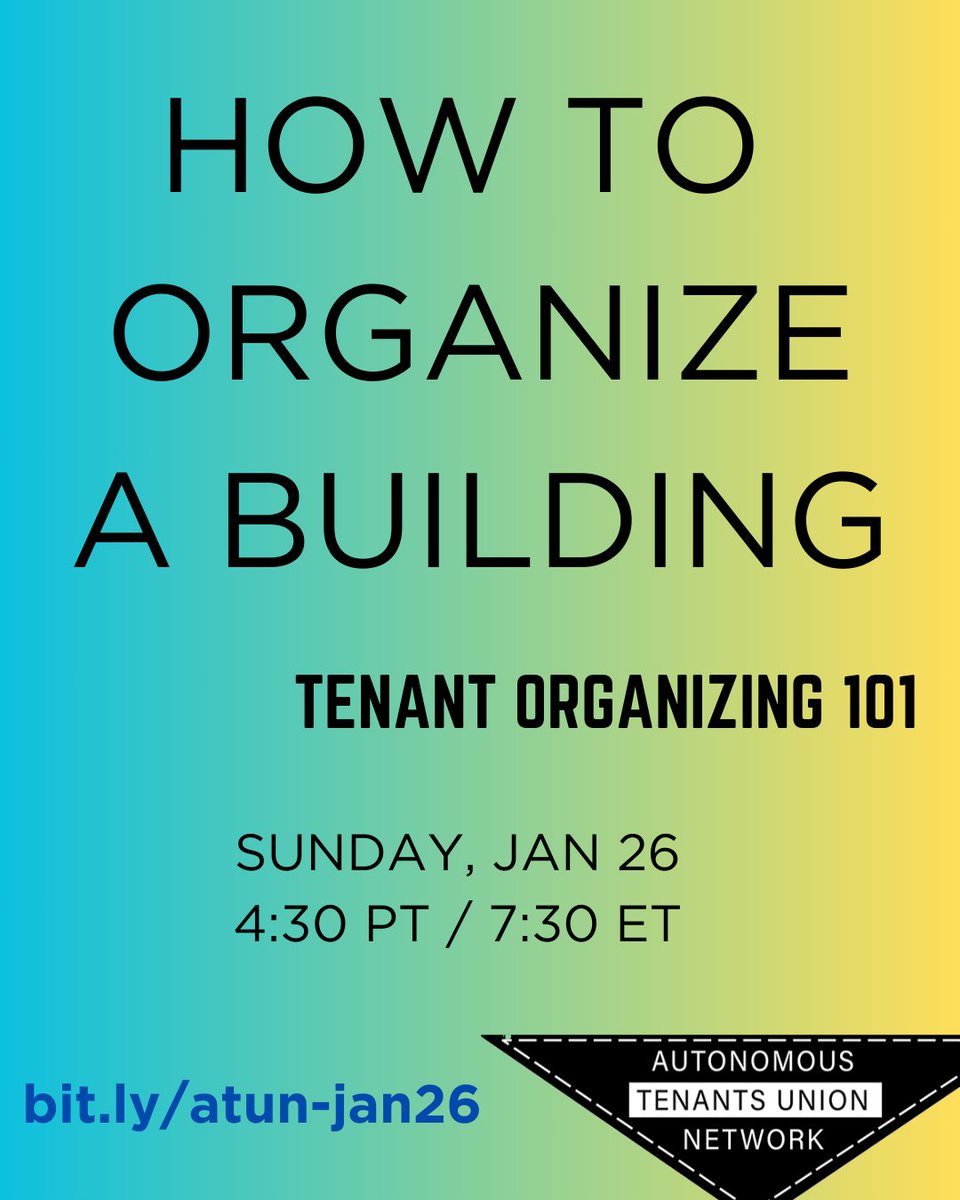 Autonomous Tenants Union Network tweet media