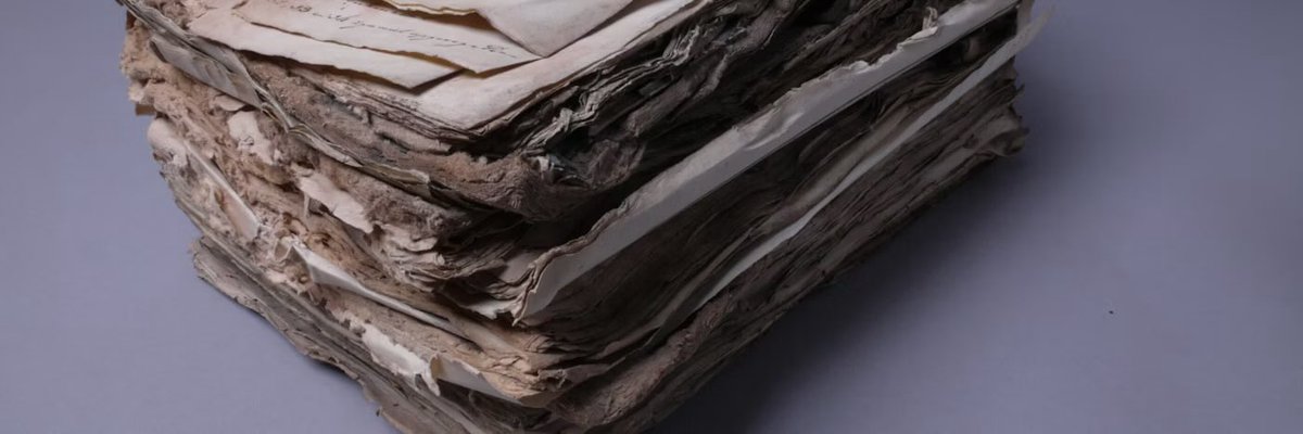 Meer dan een kilometer archief veiliggesteld, met unieke informatie over Zeeland in de negentiende en vroege twintigste eeuw.

Dit archief overleefde grotendeels een grote brand, tabak en vocht. 
zeeuwsarchief.nl/meer-dan-een-k…

#archiefrestauratie #archiefbehoud #Zeeland