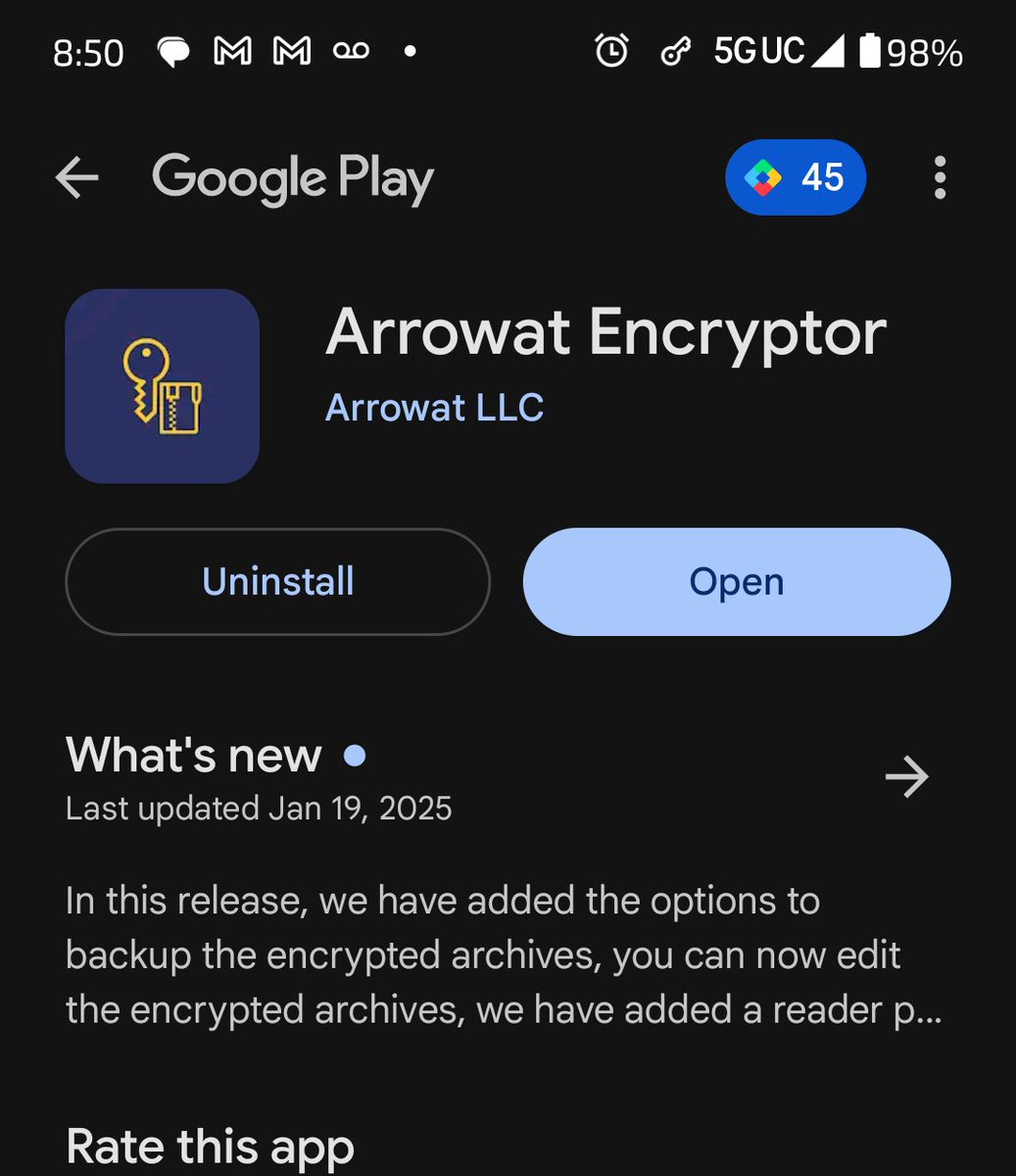 ArrowatLLC's tweet image. Arrowat Encryptor 4.3 is now available on Google Play install or update free today, Secure text content Encrypting it with the power of our solution into this app, get it  play.google.com/store/apps/det…