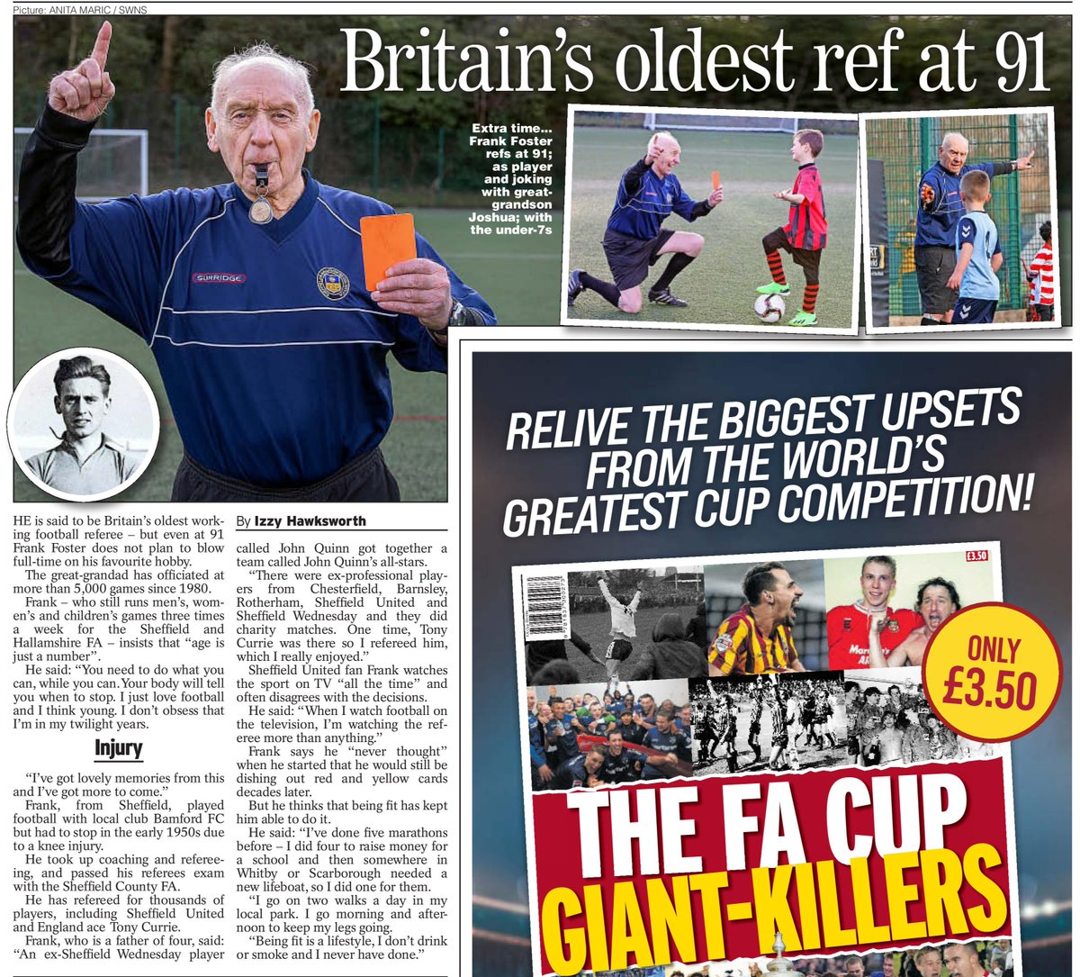 SWNS Leeds (@swnsleeds) on Twitter photo CLASS OF 91 - Britain's oldest footy ref says "age is just a number" as he is still officiating games at the grand old age of 91.
Sprightly Frank Foster has taken charge of more than 5,000 games since 1980.
๐- <a href="/izzy_hawksworth/">Izzy Hawksworth</a> CLASS OF 91 - Britain's oldest footy ref says "age is just a number" as he is still officiating games at the grand old age of 91.
Sprightly Frank Foster has taken charge of more than 5,000 games since 1980.
๐- <a href="/izzy_hawksworth/">Izzy Hawksworth</a>