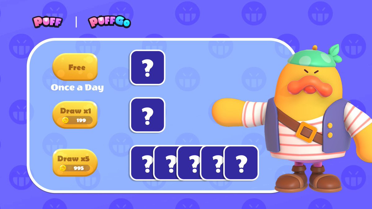 graceTura7's tweet image. PuffGo Coins stacking up? 

Spin your way to exclusive rewards with FREE daily spins on the Regular Wheel🆓💥  

Want more chances? 🤔  
🔄 199 Coins = 1 Extra Spin  
🔄 995 Coins = 5 Spins at Once

Rare costume parts &amp;amp; more await🎉🍦  

#PuffGo #GamingFi @Puffverse