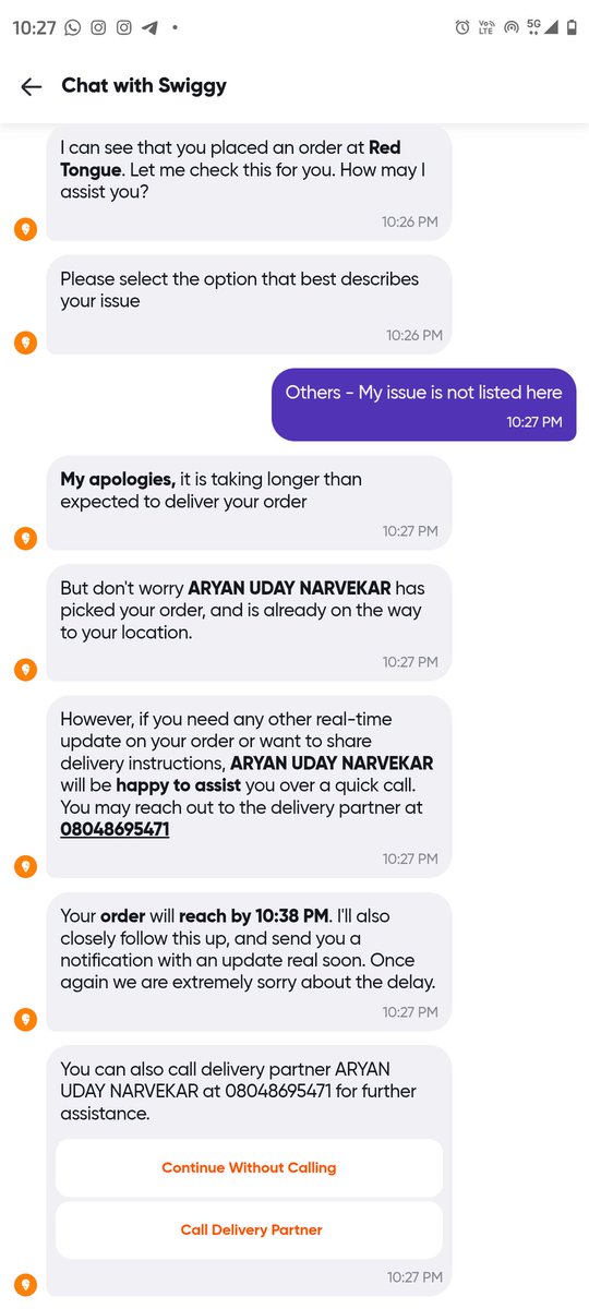 YashMarade1's tweet photo. i have place order around 9.15 and 38 min vas time was expected on app 
and it's more than one hour still there in no update and not able to connect with customer support https://t.co/Nxryz7r0ZH