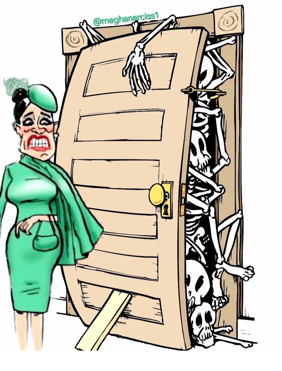 duchess_salty's tweet photo. 2025 is officially a disaster for Meghan Markle. 

All the staff she used/abused while climbing up the ladder are using their voices to expose her. 

All her skeletons have been dug up and are being paraded on a global stage. 

The #SussexBabyScam would be the icing on the cake. https://t.co/JzzppLr6WN