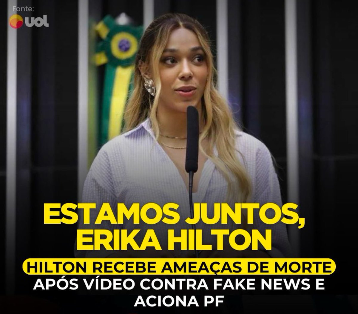 _janoninho's tweet photo. O Bolsonarismo sentiu o peso do vídeo da Erika, tanto que acionou seus lacaios para ameaça-lá.

Comente aqui:
ESTAMOS COM ERIKA HILTON https://t.co/oCI712AQgq