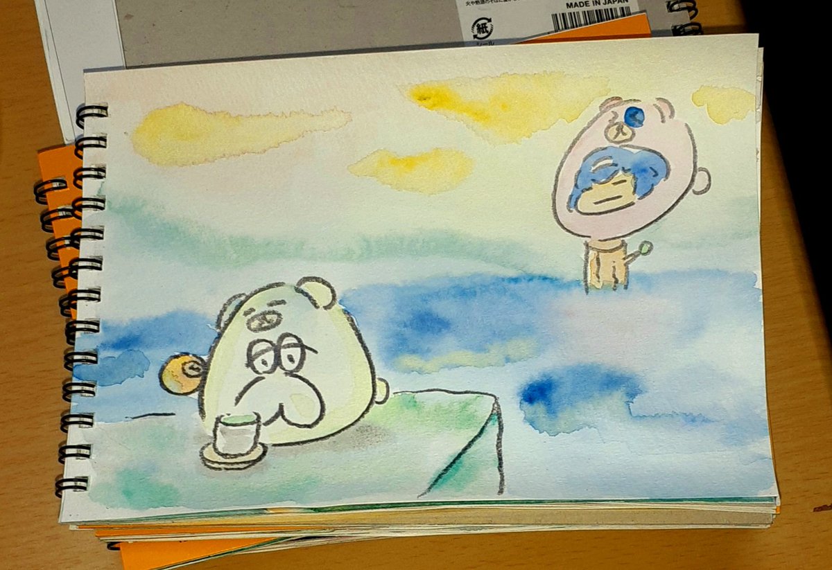 くまじぃじゃ(過去絵
寝よう😴 