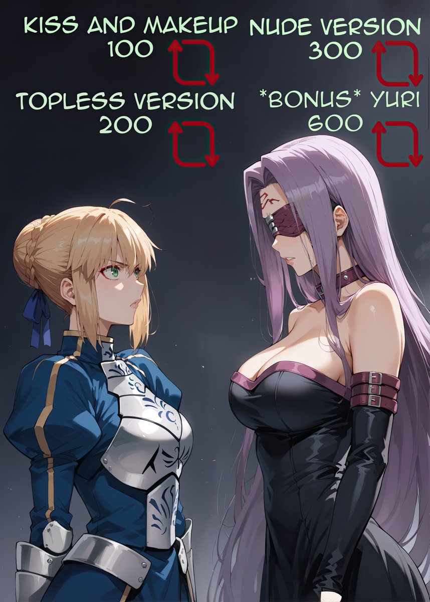 CreationsLevi's tweet photo. yay shadow gone! So I can do this for real. :D Saber and Rider go! https://t.co/Sti0RZPuMU