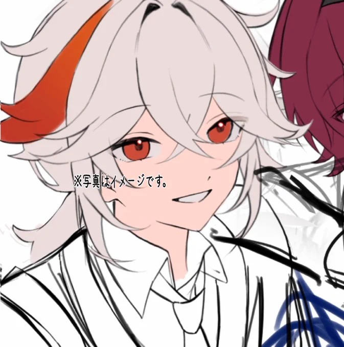ものすごーくスローペースで絵を描いてますwip 