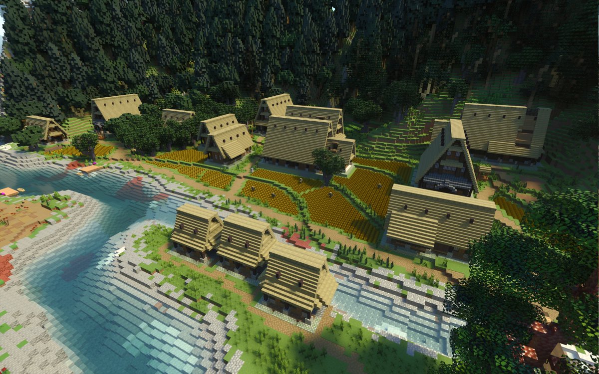 Sisyamo_pv's tweet photo. 郷愁3(たぶん) #マイクラ #Minecraft https://t.co/Xx7wxdbPkW