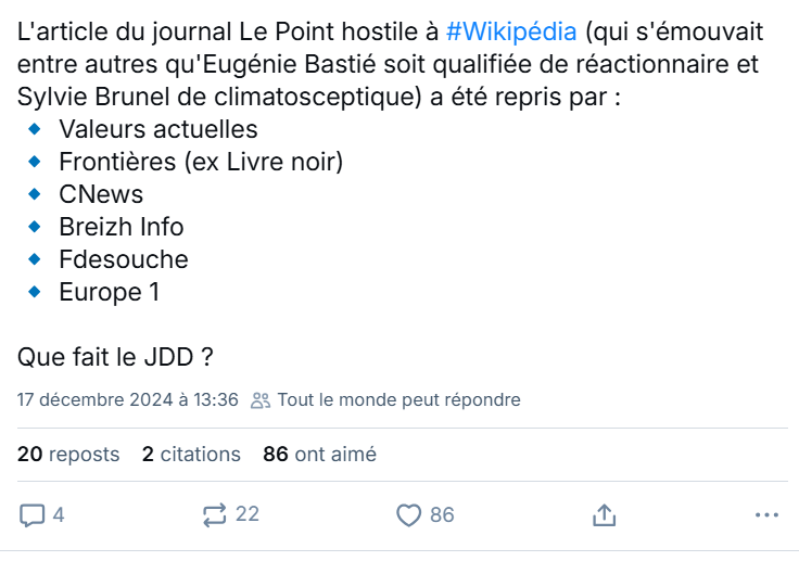 NoToPropaganda's tweet photo. @femmeazadi @Ian__Pinson @fkontar78 Absolument pas. Nora Bussigny n'en n'est pas à son 1er texte contre Wikipedia. Chacun de ses écrits (partial, partiel, sans contradictoire ni vérification, des règles de l'encyclopédie) est régulièrement corrigé / débunké par les faits. Il s'agit de militantisme qui désinforme. https://t.co/maCarkyvMQ