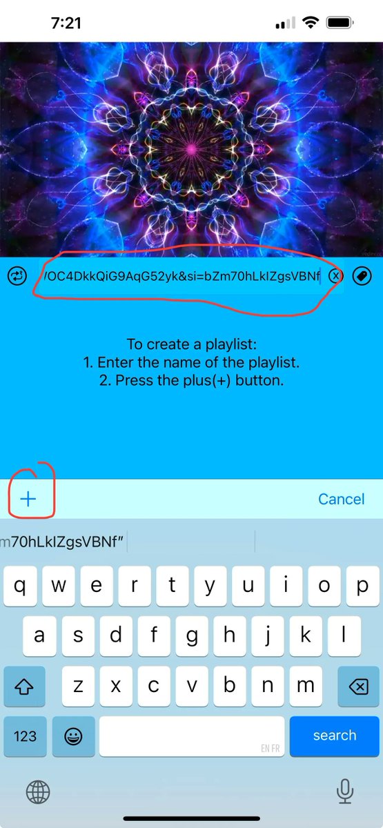 blueplayerapp's tweet photo. Import public and unlisted playlists (private not working) directly from shared link to the playlist. Just paste the link to the “Playlist name” and tap the + button. See screenshot.#music #musical #musicislife #newmusic #musicdownload #musicstreaming #musicapp #video #videoapps https://t.co/cdq5D4UoP5