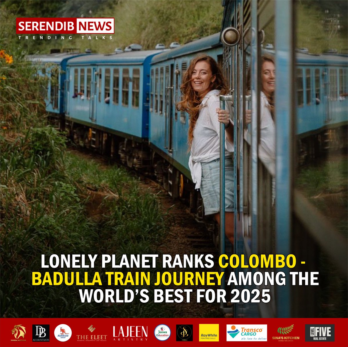 SerendibNewsAu's tweet photo. 🚂🌏 Colombo-Badulla Train Journey Ranked Among World’s Best for 2025 by Lonely Planet! 🇱🇰✨ Experience breathtaking views on this iconic route! 🌿🏞️
Read more: https://t.co/2qWe8HCm1U
#SriLanka #Travel #LonelyPlanet #ColomboBadulla #Ella #visitsrilanka #EllaOdyssey #TrainRides https://t.co/jke846nAY7