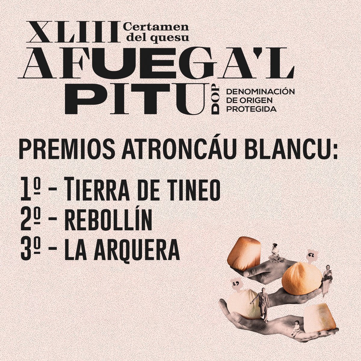 🥇 Entrega de premios en el XLIII Certamen del quesu Afuega’l Pitu.

Queso Afuega’l Pitu. El sabor del tiempo. ✨

#AlimentosDelParaíso
#Tradición #Paciencia #Sabor #Amor
#Dedicación #Queso