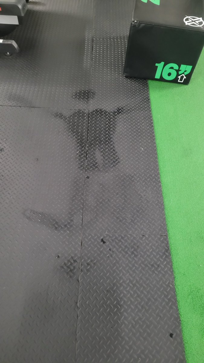 The sign of a very good double workout. Finally moving with some intensity coming to the end of really bad flu.