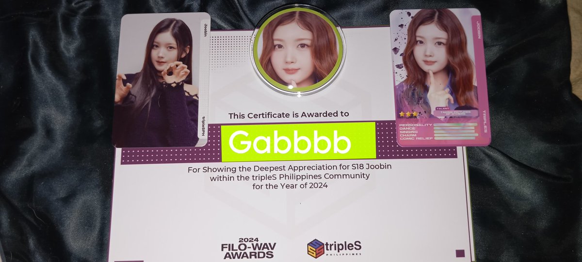 CerGabb's tweet photo. I just hide my real name but anyways thanks to @tripleScosmosPH for the best experience of cupsleeves event for our beloved tripleS! Actually someone is better to be called as the best joobin stan here in PH but im proud to be his/her successor. #VerSSSus https://t.co/a1Dl5Nguj7