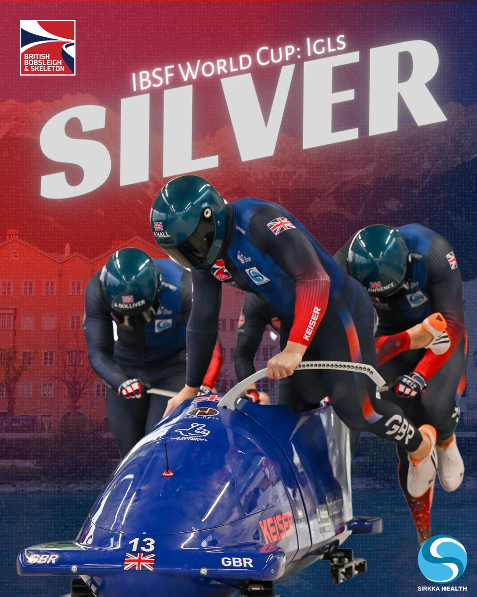 Incredible performance by the lads in Igls 🥈🔥 

Team Hall jumped from Bronze to silver in heat 2 to claim yet another medal this season 👏