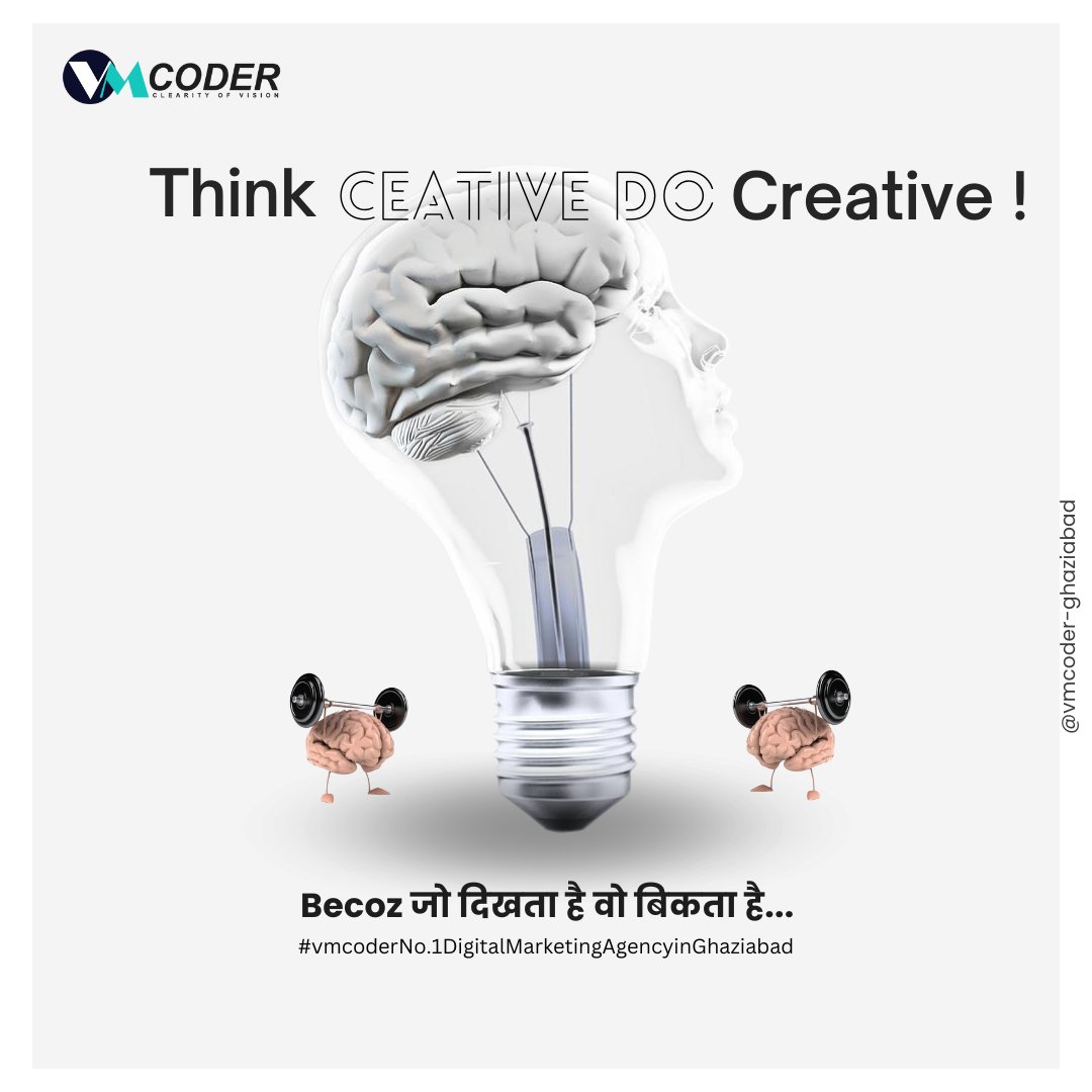 coder_vm's tweet image. "Think CREATIVE. DO Creative! 💡🎨
क्योंकि जो दिखता है, वही बिकता है! ✨
Let your ideas shine and make an unforgettable impact. 🌟
#CreativeThinking #DoCreative #ThinkOutsideTheBox #JoDikhtaHaiWoBiktaHai #Innovation #Inspiration #DesignYourSuccess #CreativityUnleashed