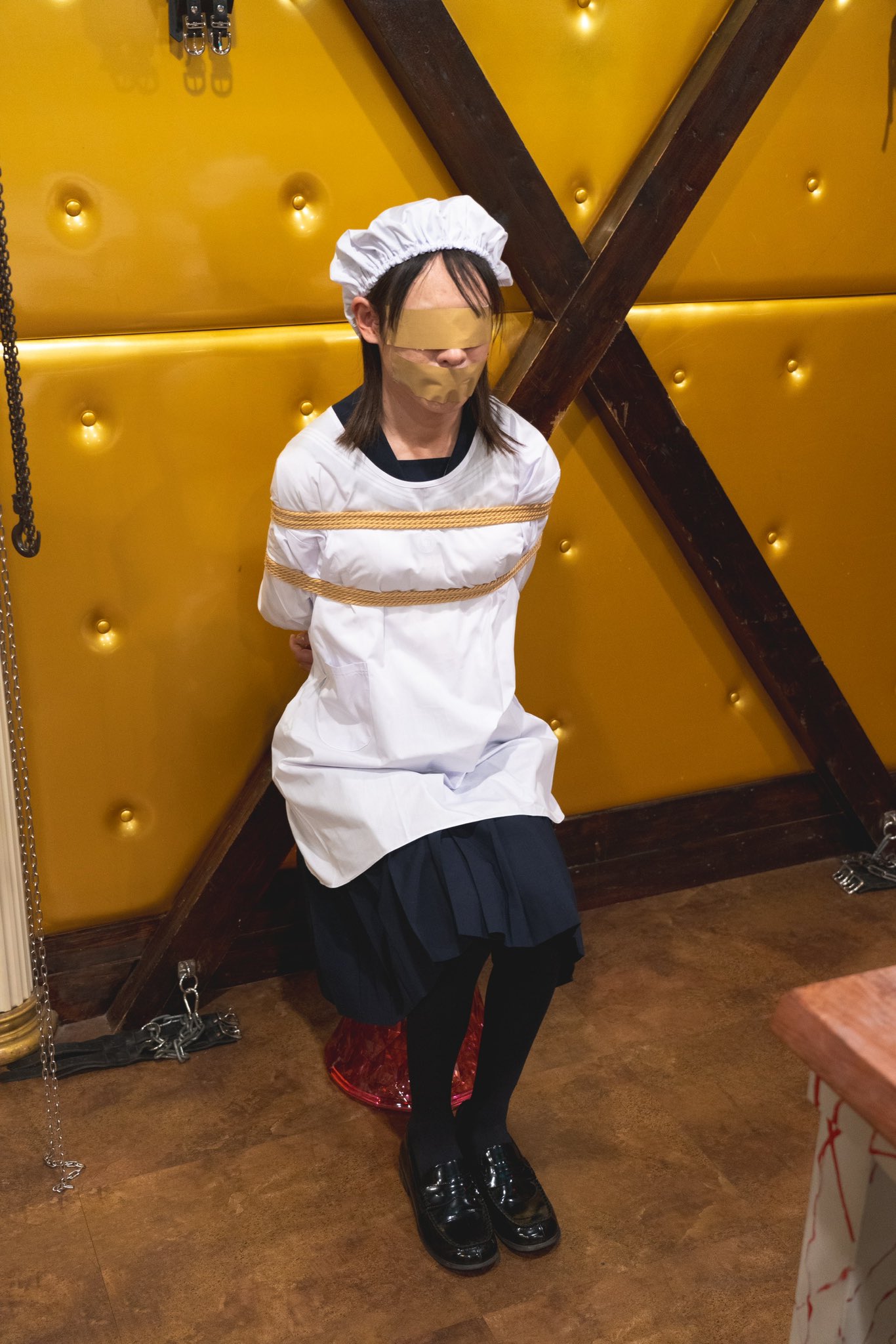 女装セーラー服緊縛ＳＭプレー 