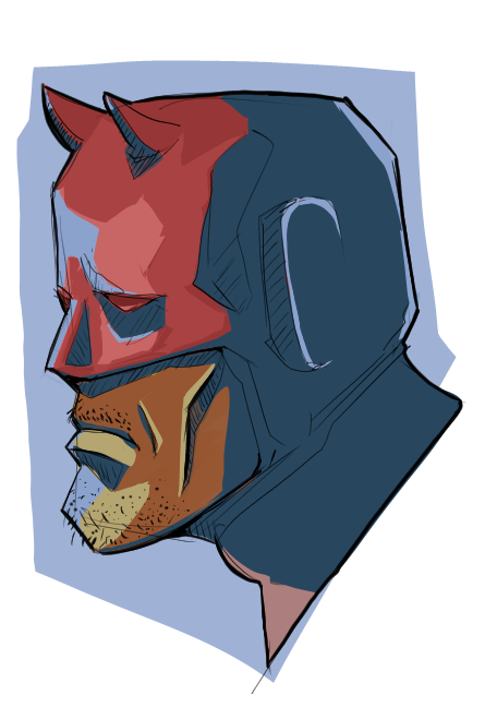 JamesRobinHobbs's tweet photo. DareDevil sketch https://t.co/Rumu4jGIvK