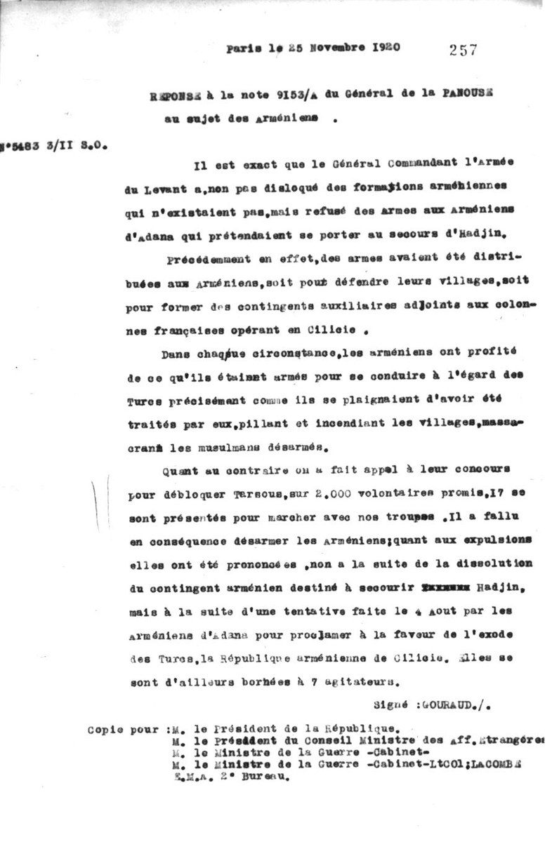 Fransa’nın Arşiv Belgelerinde İtilaf Devletlerinin Ermeni İsyanlarıyla Osmanlı'yı Parçalama Planı

İşte, iki önemli Fransız arşiv belgesinden çarpıcı gerçekler:

1915’teki belge, isyan planlarını açıklarken, 1920’deki belgede ise bunların nasıl gerçekleştirildiği anlaşılıyor.
