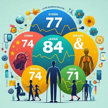 HealthOrganica_'s tweet image. Health Indicators: A Global Comparison Life Expectancy  Comparisons.

1. Japan:     84 years
2. China:    77 years
3. Brazil:    75 years
4. India:     71 years.
#HealthIndicators
#GlobalComparison