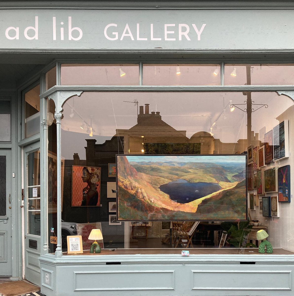We have just hung this incredible painting by James Decent in the gallery window at <a href="/adlibgallery/">Ad Lib Gallery</a>  #wimbledonvillage

'Stickle Tarn, Lake District'
Oil on linen canvas, in a solid oak frame
95 x 185 cm (framed size)
POA

#oilpainting #lakedistrict #stickletarn #langdale
