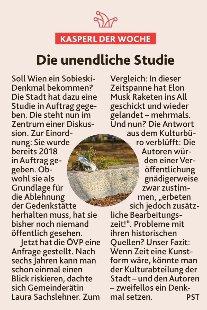 Auch nach sechs Jahren weigert sich die Stadt Wien die Studie, die angeblich hinter der Absage des Sobieski-Denkmals steht, zu veröffentlichen. Stattdessen versteckt man sich weiter hinter fragwürdigen Ausflüchten.