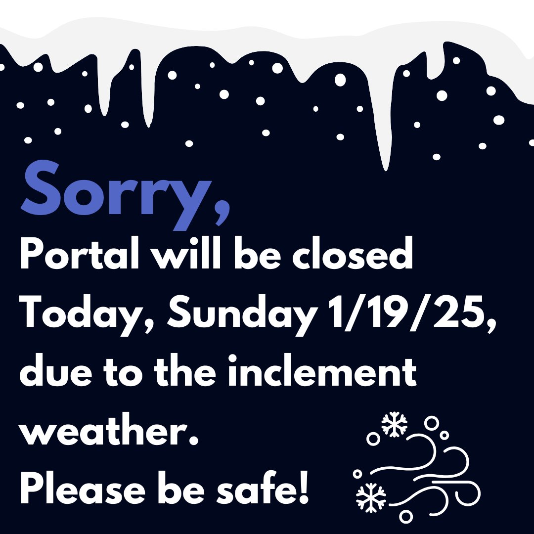 ThePortalComics's tweet photo. For the safety of our customers and employees,  we will be closed today due to the pending inclement weather. Please stay safe and warm! #snowday https://t.co/1rmmM7sqj0