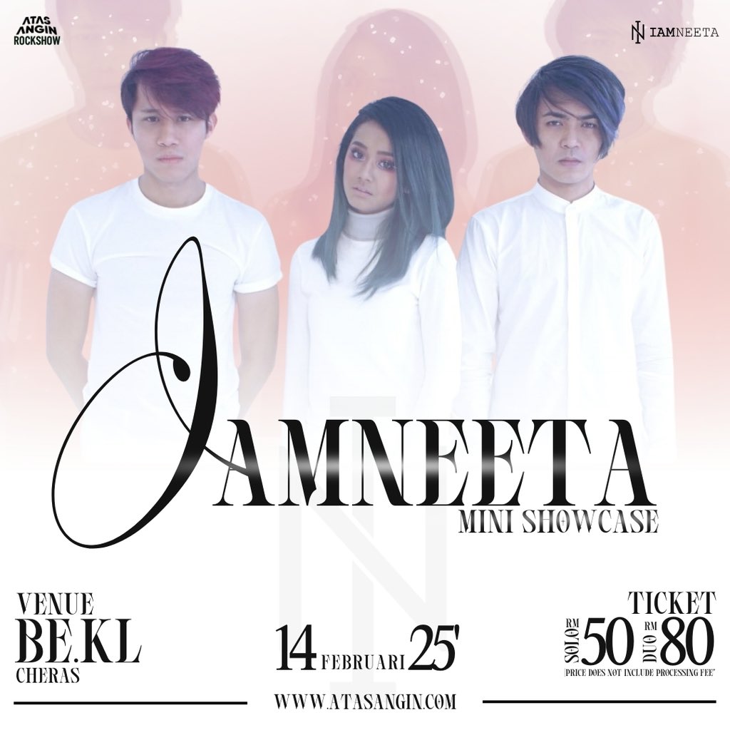 ATAS ANGIN ROCKSHOW : IAMNEETA MINI SHOWCASE

🗓️ 14 February 2025
📍 Be.KL Cheras

🎟️ RM50, RM80
🔗 atasangin.com