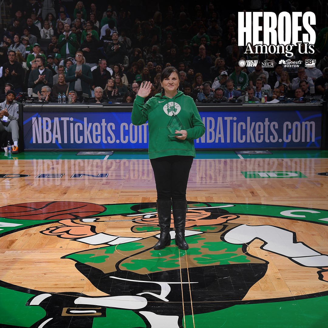 Boston Celtics (@celtics) on Twitter photo Today’s <a href="/IBEW103/">Local 103 IBEW</a> & <a href="/necaboston/">NECA Boston</a> #HeroAmongUs has ensured hundreds of service members around the world can return home to their families. Through her nonprofit, Miles for Military, Maureen Byrne has covered travel expenses for active-duty personnel in exchange for volunteer hours. Today’s <a href="/IBEW103/">Local 103 IBEW</a> & <a href="/necaboston/">NECA Boston</a> #HeroAmongUs has ensured hundreds of service members around the world can return home to their families. Through her nonprofit, Miles for Military, Maureen Byrne has covered travel expenses for active-duty personnel in exchange for volunteer hours.